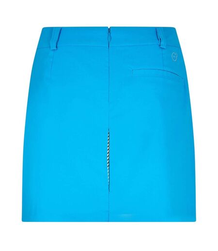 Womens/ladies Woven Pleated Golf Skort Blue Puma