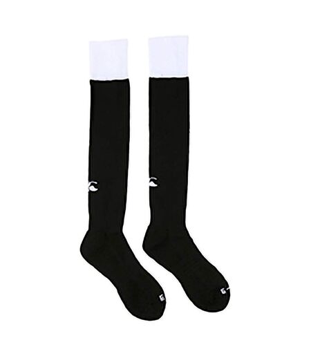 Canterbury Mens Playing Cap Rugby Sport Socks (Black/White)