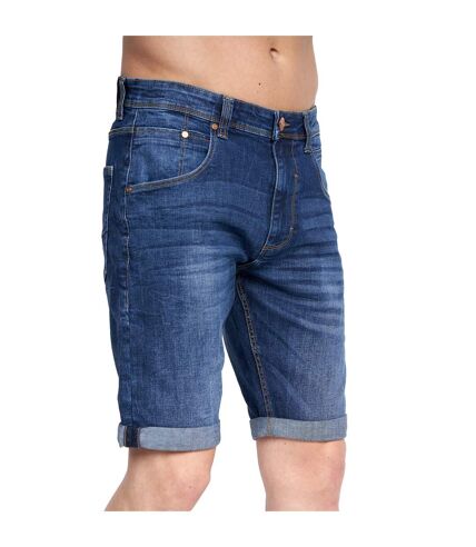 Short mustone homme bleu foncé délavé Duck and Cover