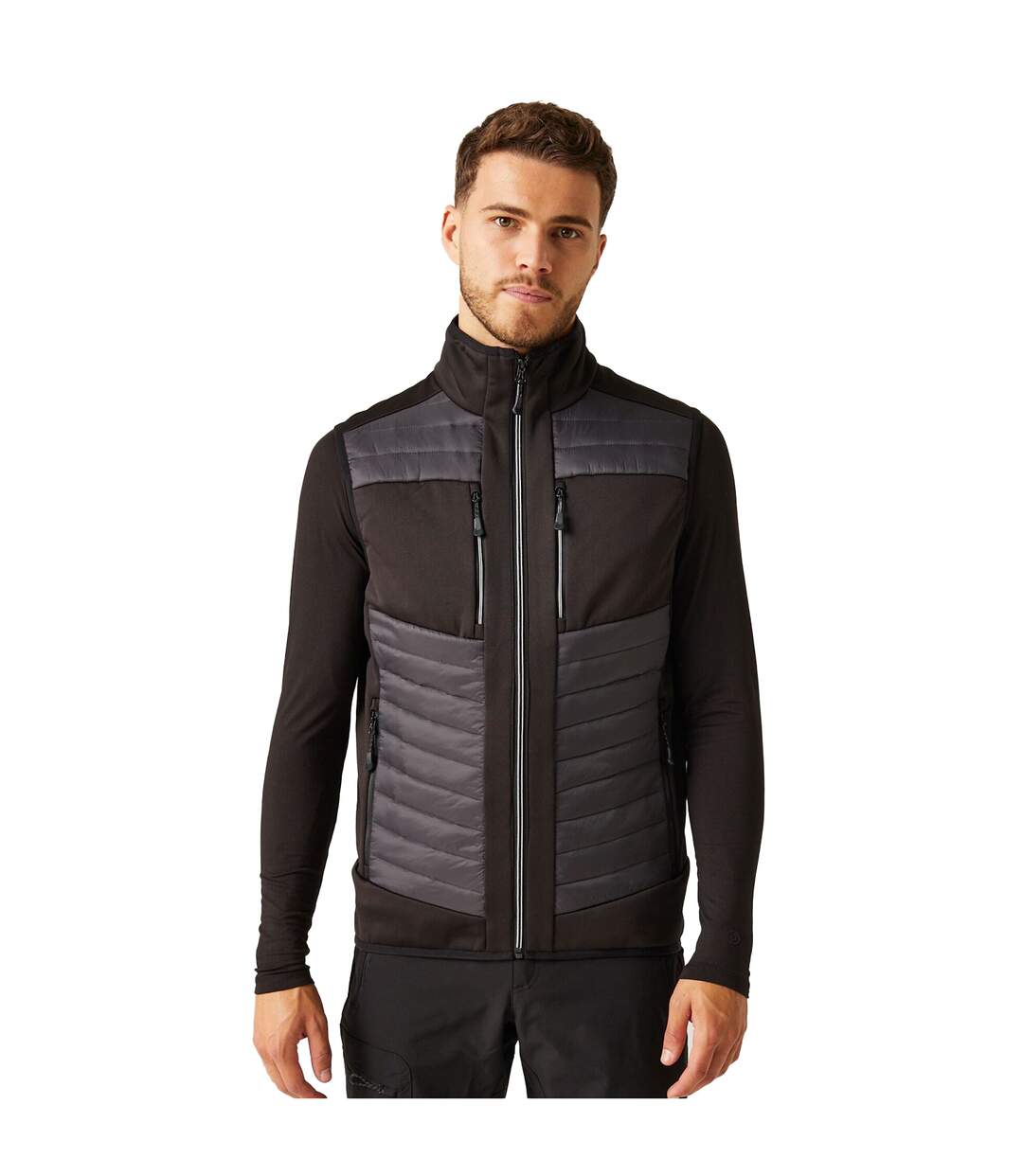 Veste Sans Manches E-volve Hybrid Homme Cendre Noir Regatta-2