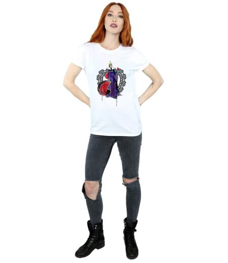 Disney - T-shirt VILLAINS MALEFICENT SKETCH - Femme (Blanc) - UTBI16861