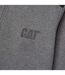 Unisex adult quarter zip sweatshirt dark heather grey Caterpillar-3