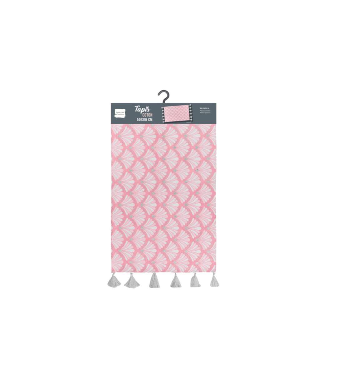 Tapis Déco à Pompons Art Chic 50x80cm Rose-3