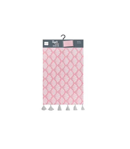 Tapis Déco à Pompons Art Chic 50x80cm Rose