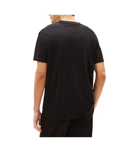 T-Shirt noir homme tommy hilfiger reg linearss