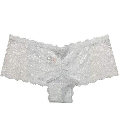 Pack Of 3  Womens/ladies Floral Lace Trim Briefs  White Be You