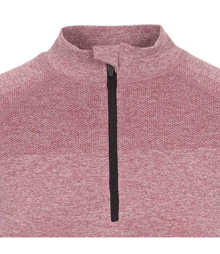 Womens/ladies Pelina Half Zip Long-sleeved Active Top Rose Tone Trespass