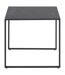 Table d'appoint carré en mélaminé et métal - L.50 cm x H. 45 cm - Noir-3