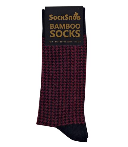 SOCK SNOB - Mens Patterned Design Formal Bamboo Dress Socks