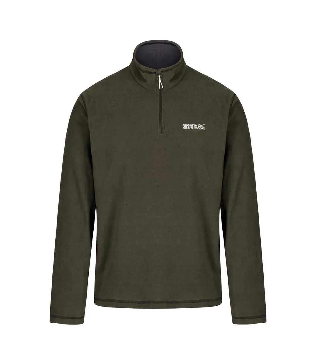 Regatta Great Outdoors Mens Thompson Half Zip Fleece Top (Dark Khaki) - UTRG1390-2
