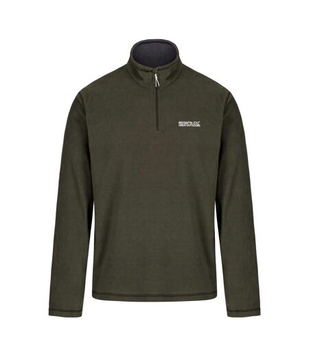 Regatta Great Outdoors Mens Thompson Half Zip Fleece Top (Dark Khaki) - UTRG1390