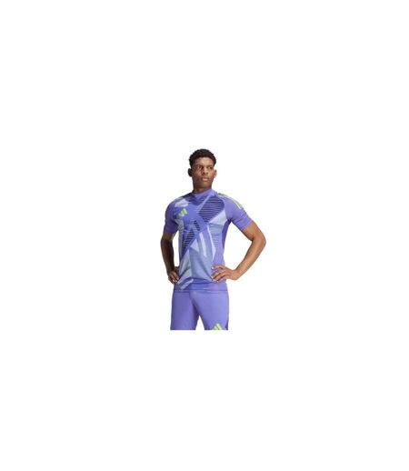 Mens Tiro 24 Geometric Slim Goalkeeper Jersey Purple Adidas