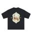 Mens Morelos Crew Neck Oversized T-shirt Black Rose London-3