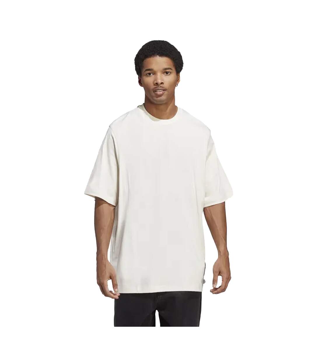 T-shirt homme blanc cassé Adidas-3