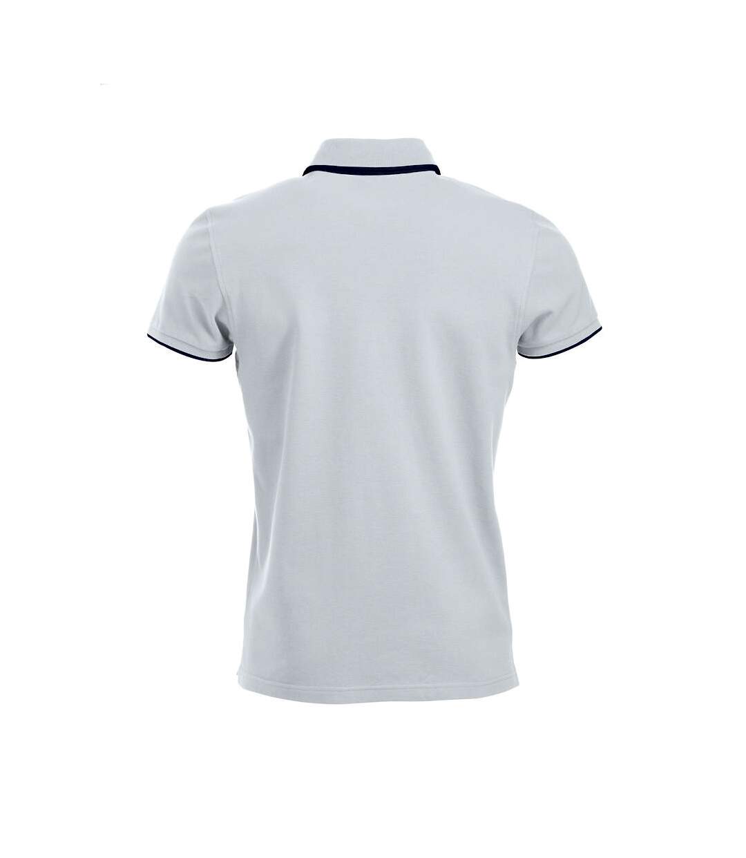 Polo seattle homme blanc / bleu marine foncé Clique Clique