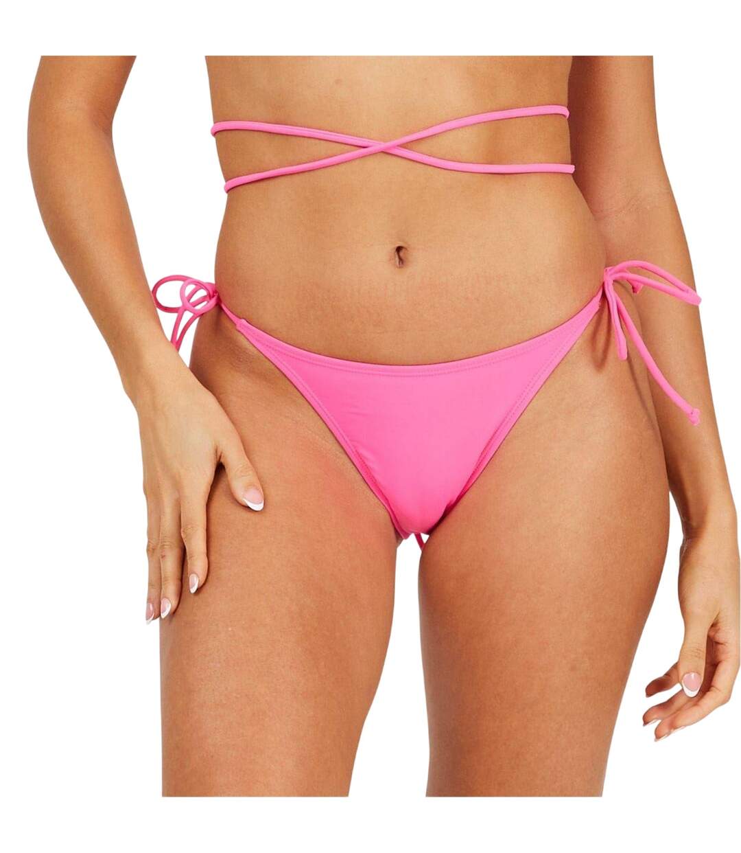 Bas De Maillot De Bain Femme Rose Fluo Brave Soul-1