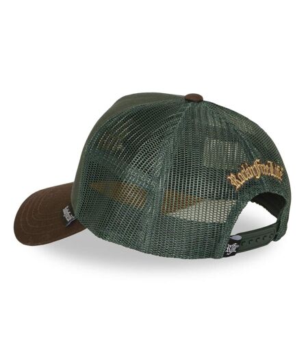 Casquette trucker uni filet logo brodé visière suédine English Pub Rock'n Free Life