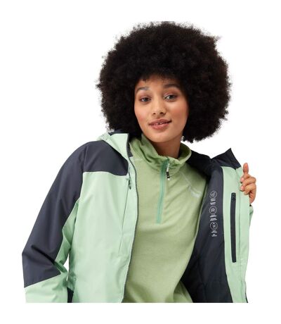 Womens/ladies Highton Stretch Padded Jacket Quiet Green Seal Grey Regatta