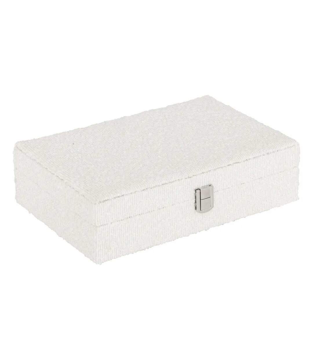 Boîte à Bijoux Bouclette Loe 28cm Blanc-1