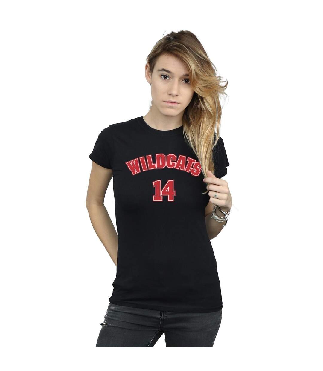 Disney T-shirt en coton High School Musical The Musical Wildcats 14 Femmes/Dames (Noir) - UTBI24354-2