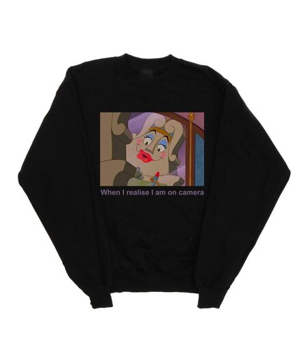 Disney - Sweat BEAUTY AND THE BEAST MADAME DE LA GRANDE BOUCHE - Femme (Noir) - UTBI14247