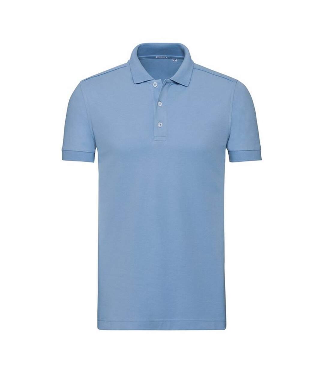 Mens stretch polo shirt sky Russell