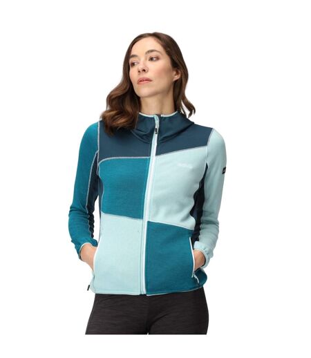 Regatta Womens/Ladies Walbury VI Marl Full Zip Fleece Jacket (Sea Haze/Reflecting Lake) - UTRG8786