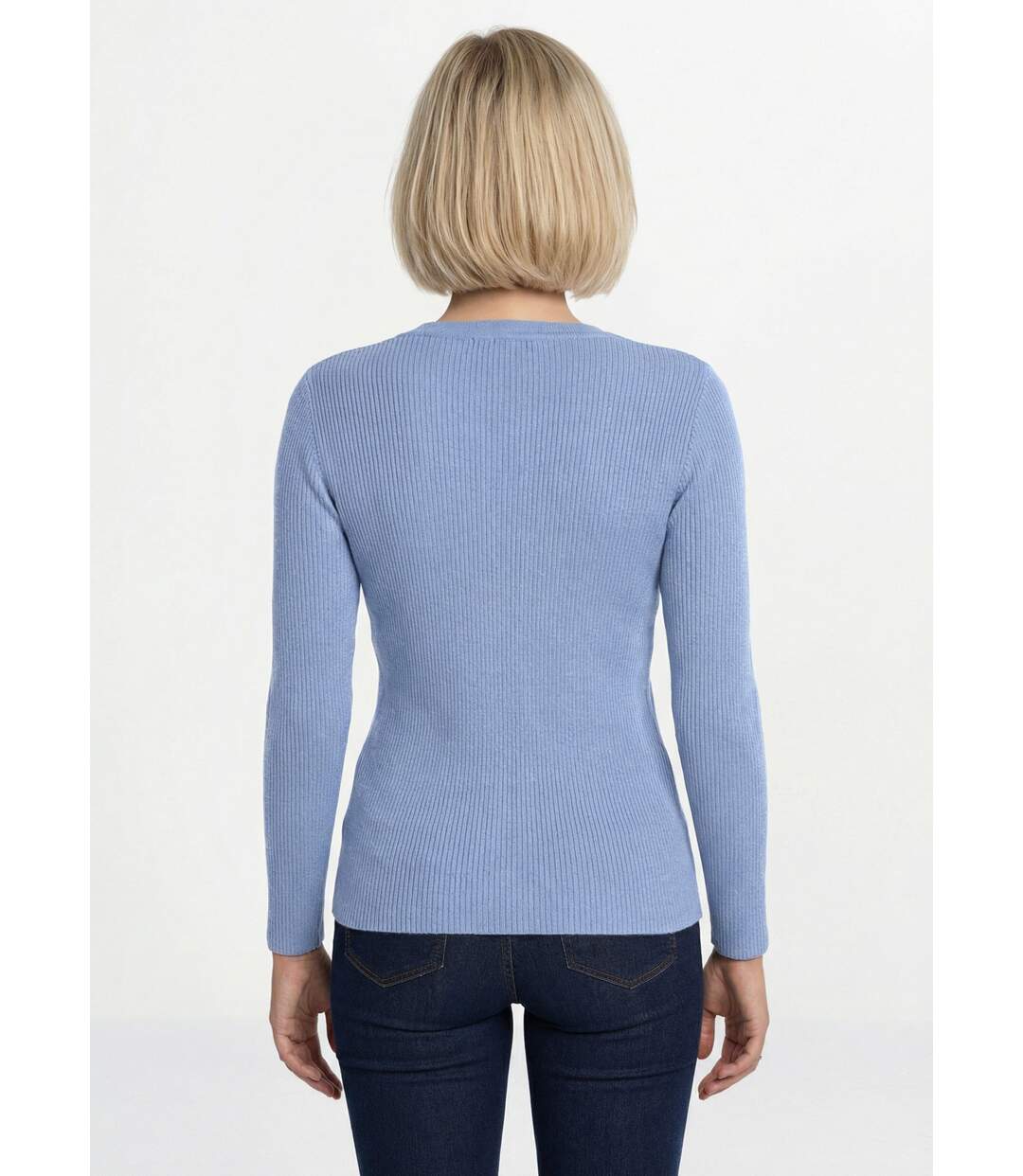 Pull chaud col rond laine mérinos-2