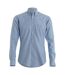 Chemise À Manches Longues Oxford Slim Pour Hommes Bleu Clair Kustom Kit-2