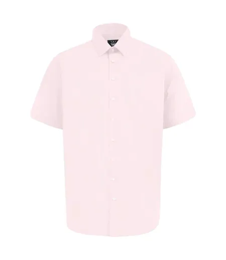 Chemise Manches Courtes Lucas Homme Rose Duke