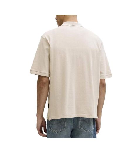 Polo beige homme jack & jones archive graphic polo