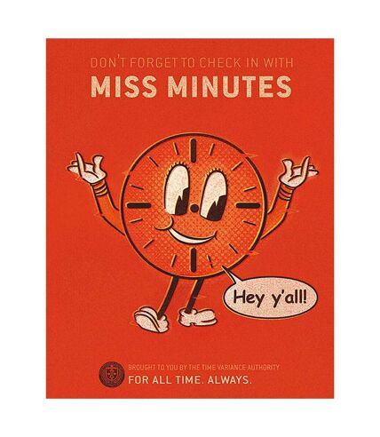 Loki Miss Minutes Print (Orange) (50cm x 40cm) - UTPM4951