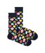 1 Pack Mens & Ladies Cotton Flower Design Socks-1