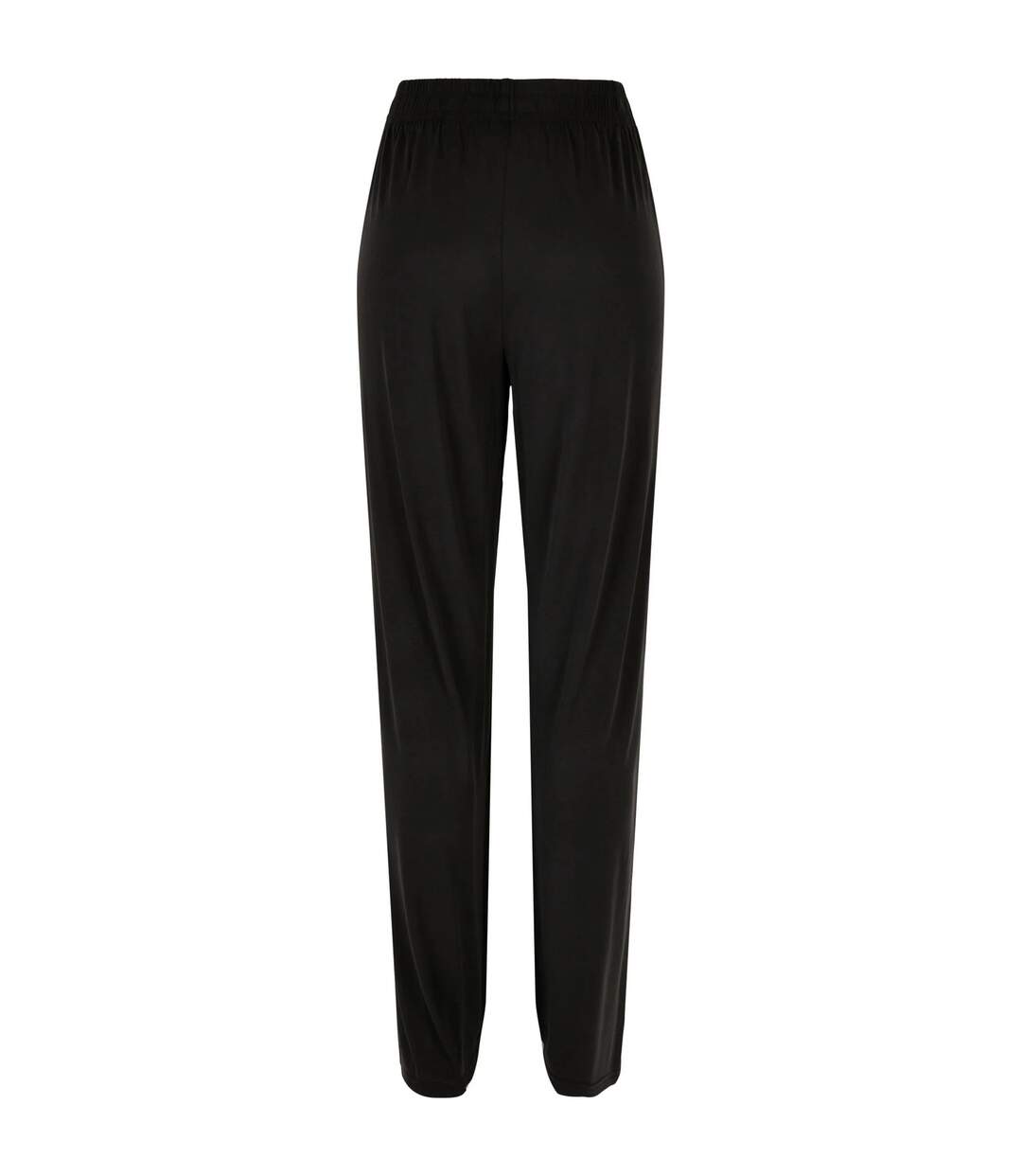 Womens/ladies Modal Wide Leg Yoga Pants Black Urban Classics-2