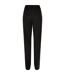 Womens/ladies Modal Wide Leg Yoga Pants Black Urban Classics-2
