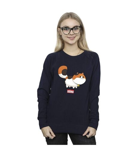 Disney - Sweat BIG HERO BAYMAX KITTEN POSE - Femme (Bleu marine) - UTBI11853