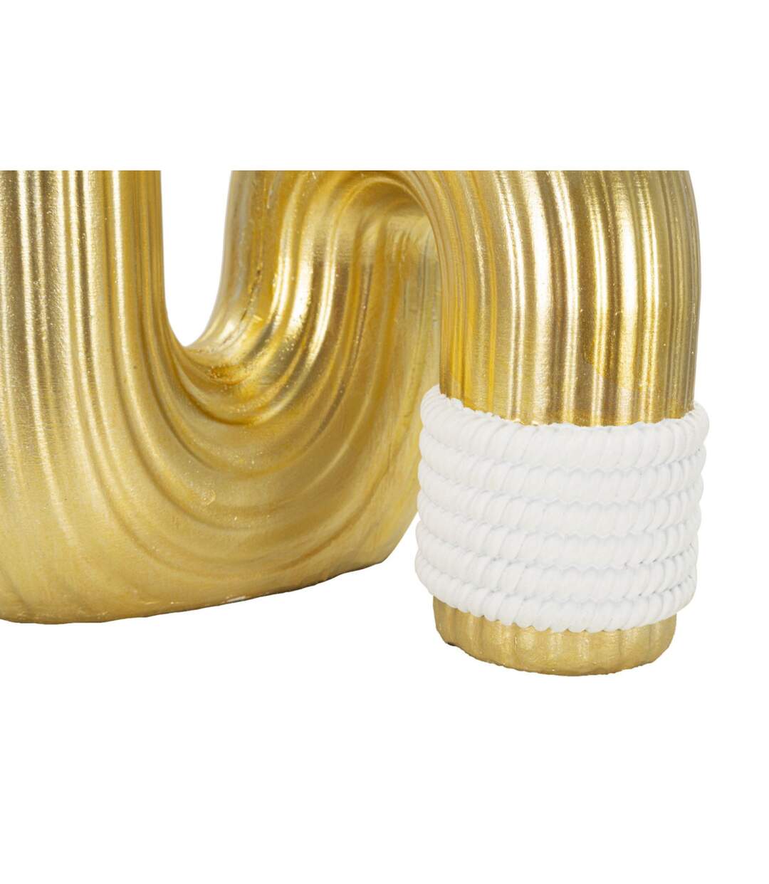 Vase Design en Résine Bann 30cm Or-4