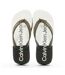 Tongs Compensée Blanc/Noir Femme Calvin Klein Jeans Beach Sandal - 37