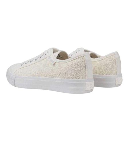 Baskets Motif/style Bord À Dentelle Femme Blanc Lee Cooper