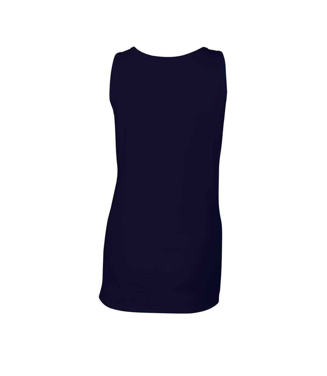 Womens/ladies softstyle tank top navy Gildan