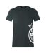 T-shirt Motif/style Logo Latéral Homme Noir Plein Sport-1