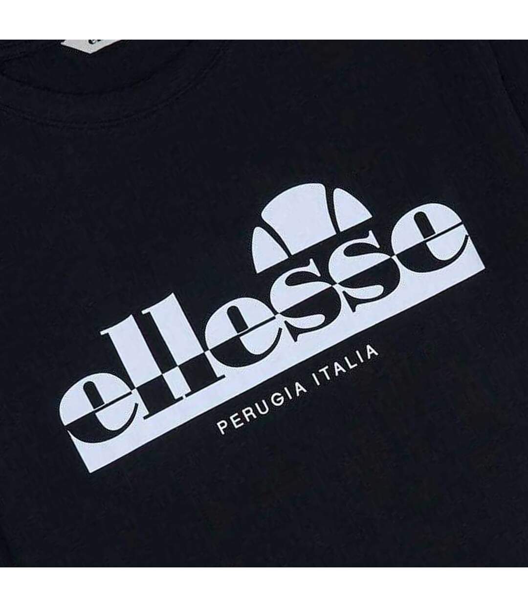 Mens Rillas Logo T-shirt Black Ellesse-3