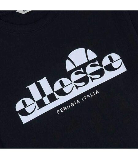 Mens Rillas Logo T-shirt Black Ellesse