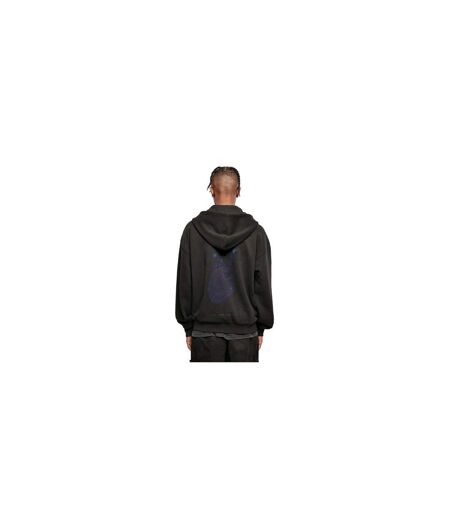 Sweat À Capuche Motif/style Tête Quadrillé Homme Noir Mister Tee