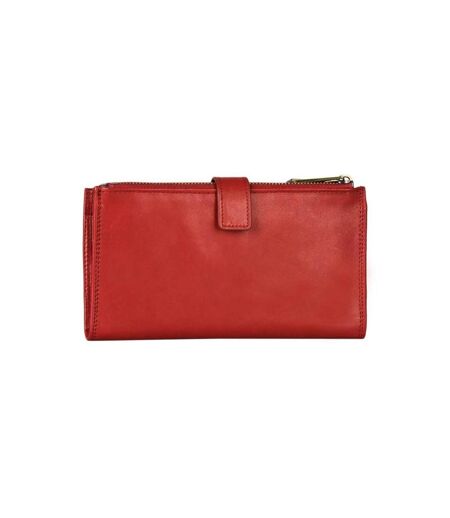 Katana - Portefeuille femme medium en cuir - rouge - 8752