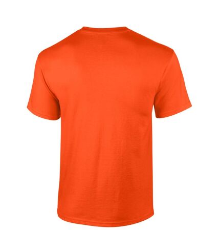 Gildan Mens Ultra Cotton Short Sleeve T-Shirt (Orange)