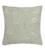 Sophia new floral jacquard cushion cover 50cm x 50cm sage Wylder