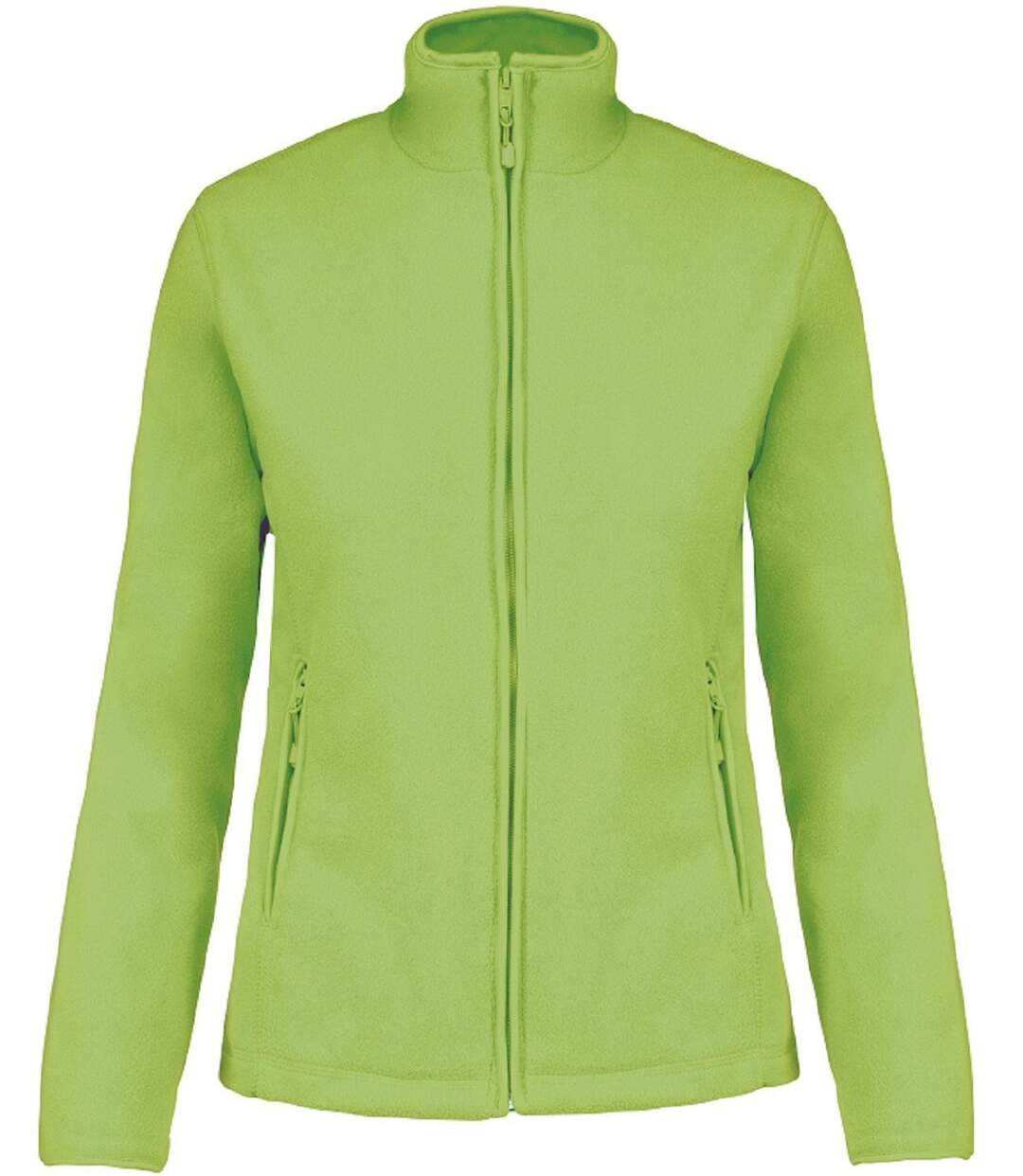 Veste micropolaire zippée - Femme - K907 - vert lime