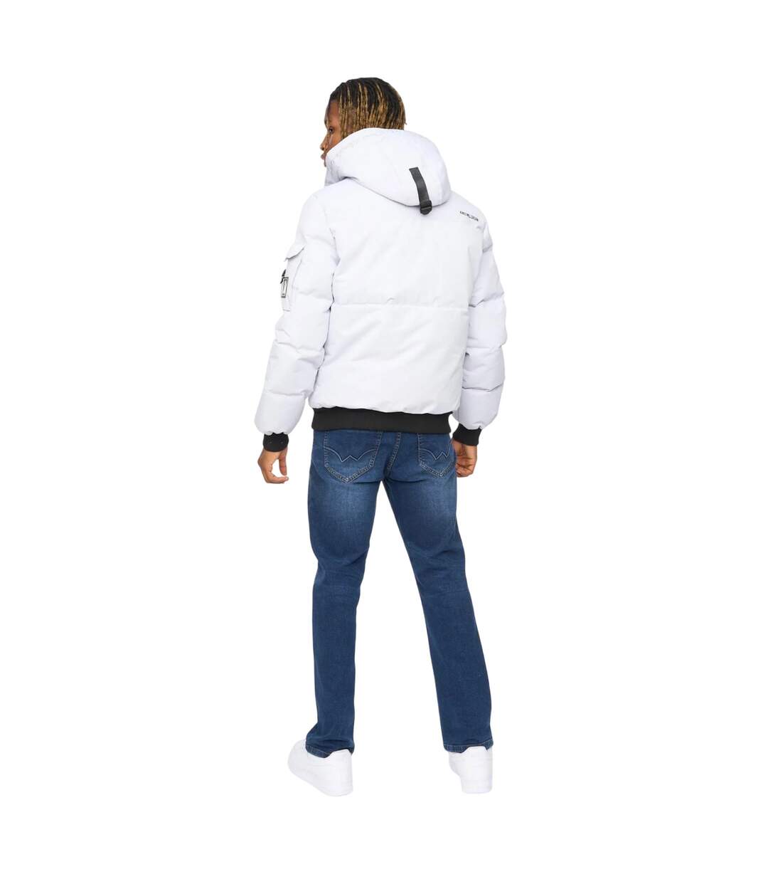 Blouson Aviateur Wakaday Homme Blanc Cassé Kings Will Dream-3