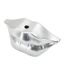 Vase Déco en Résine Mouth 23cm Argent-3